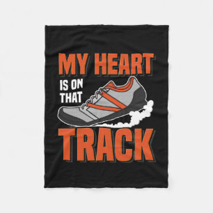 Atletiek voor sport op het spoor en in de sport fleece deken