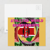 Atletiek Wereldkampioenschappen Kenia Runner: I Lo Briefkaart (Voorkant / Achterkant)