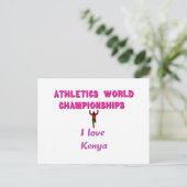 Atletiek Wereldkampioenschappen Kenia Runner: I Lo Briefkaart (Staand voorkant)