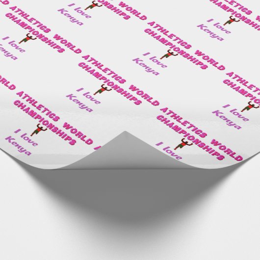 Atletiek Wereldkampioenschappen Kenia Runner: I Lo Cadeaupapier (Hoek)
