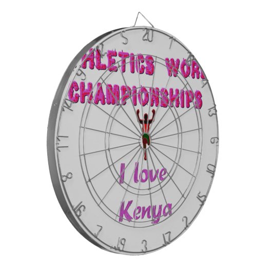Atletiek Wereldkampioenschappen Kenia Runner: I Lo Dartbord (Voorkant Links)