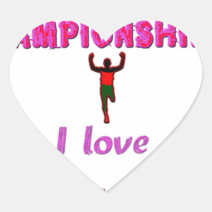 Atletiek Wereldkampioenschappen Kenia Runner: I Lo Hart Sticker