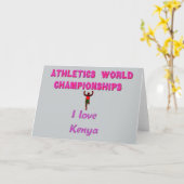Atletiek Wereldkampioenschappen Kenia Runner: I Lo Kaart (Gele Bloem)