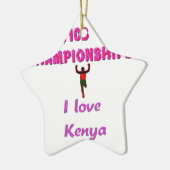 Atletiek Wereldkampioenschappen Kenia Runner: I Lo Keramisch Ornament (Links)