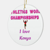 Atletiek Wereldkampioenschappen Kenia Runner: I Lo Keramisch Ornament (Links)