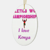 Atletiek Wereldkampioenschappen Kenia Runner: I Lo Keramisch Ornament (Links)