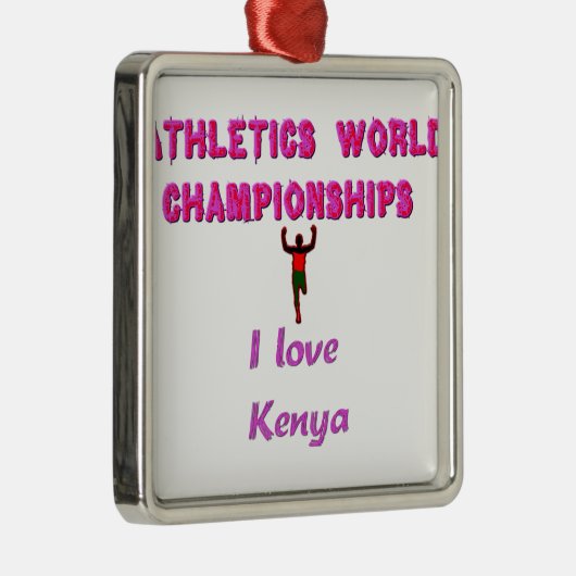 Atletiek Wereldkampioenschappen Kenia Runner: I Lo Metalen Ornament (Rechts)