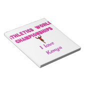 Atletiek Wereldkampioenschappen Kenia Runner: I Lo Notitieblok (Schuin)