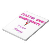 Atletiek Wereldkampioenschappen Kenia Runner: I Lo Notitieblok (Linkerzijde)