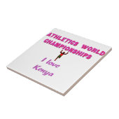 Atletiek Wereldkampioenschappen Kenia Runner: I Lo Tegeltje (Zijkant)