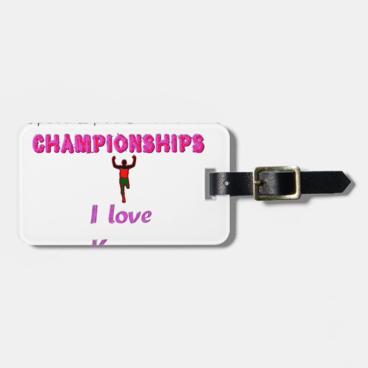 Atletiek Wereldkampioenschappen Keniaanse hardlope Bagagelabel (Voorkant horizontaal)