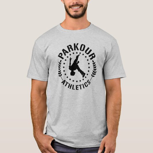 Atletiektekst parkour t-shirt (Voorkant)