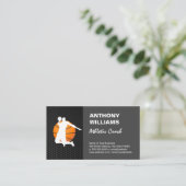 atletiektrainer | Basketballer Dunking Visitekaartje (Staand voorkant)