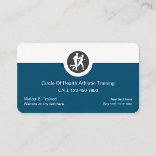 Atletiektrainer en coach Visitekaartjes