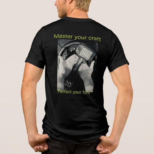 Atletisch T-shirt (Achterkant)