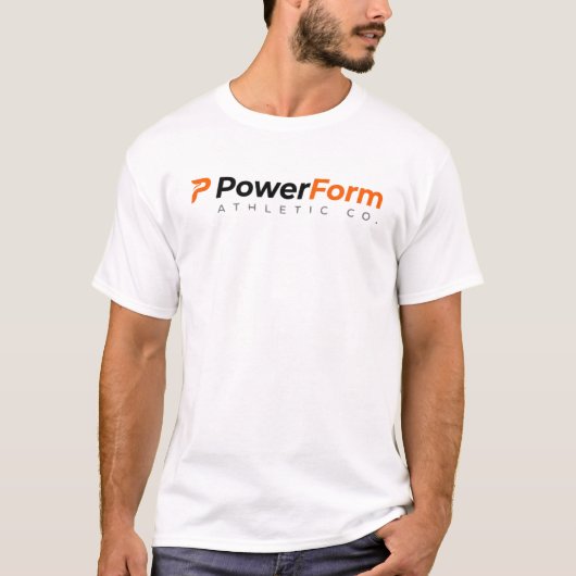 Atletisch trainingsshirt t-shirt (Voorkant)
