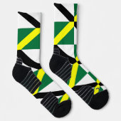 Atletische crewsok met vlag van Monterey, VS Sokken (Rechts)