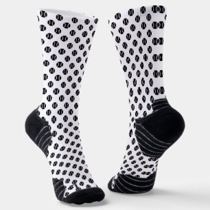 Atletische enkelkousen met polka dot tennisballen sokken