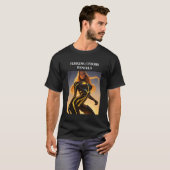 ATLETISCHE GLOEIENDE CYBORG T-SHIRT (Voorkant volledig)