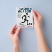 Atletische man - Persoonlijke trainer Flyer (Hand)