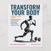 Atletische man - Persoonlijke trainer Flyer (Voorkant)