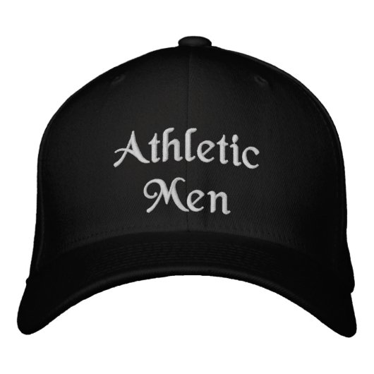 Atletische Mannen Custom Tekst Kracht Stijl Trots- Geborduurde Pet (Voorkant)