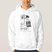 Atletische Sport blijven duwen Hoodie (Voorkant)