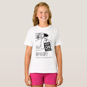 Atletische Sport blijven duwen T-shirt
