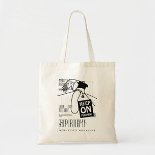 Atletische Sport blijven duwen Tote Bag