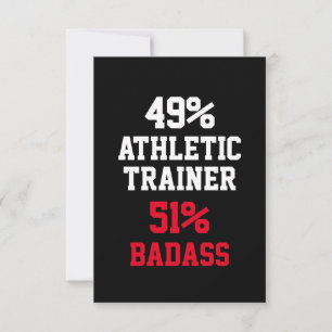 Atletische Trainer Badass Kaart