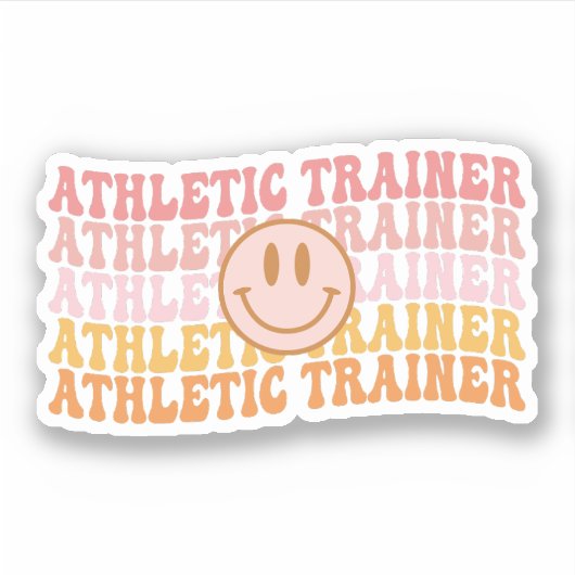 Atletische Trainer Gift Atletische Training Sticker (Voorkant)