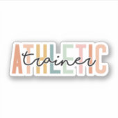 Atletische Trainer Gift Atletische Training Sticker (Voorkant)