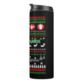 Atletische Trainer Kerst Shirten Thermosbeker (Geroteerd rechts)