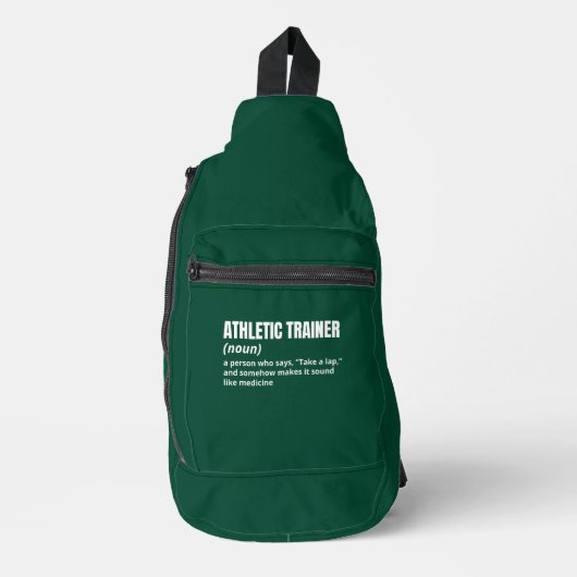 Atletische trainer taakdefinitie sling bag (Voorkant)