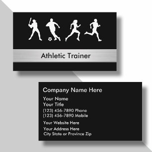 Atletische trainer Visitekaartjes