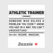 Atletische trainer zelfstandig naamwoord definitie sticker (Vel)