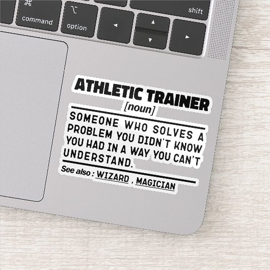 Atletische trainer zelfstandig naamwoord definitie sticker (Detail)