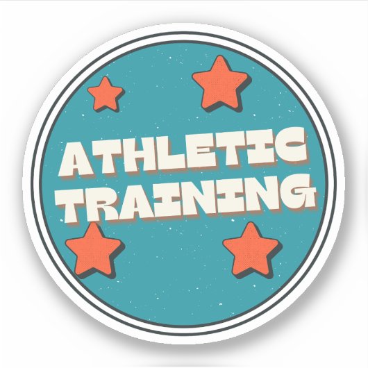 Atletische training sticker (Voorkant)