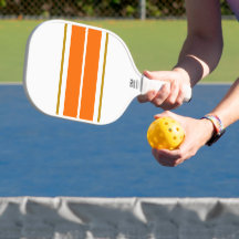 Atletische Wide Twin Sinaasappel Racing Stripes op