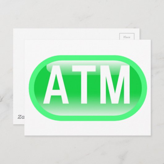 ATM BRIEFKAART (Voorkant / Achterkant)