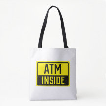 ATM Inside Sign Canvas tas