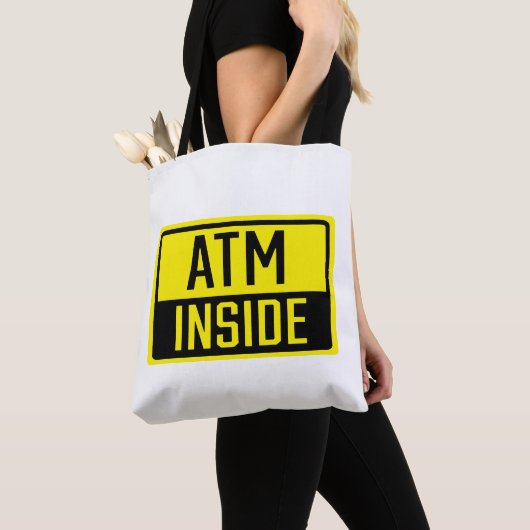 ATM Inside Sign Canvas tas (Dichtbij)