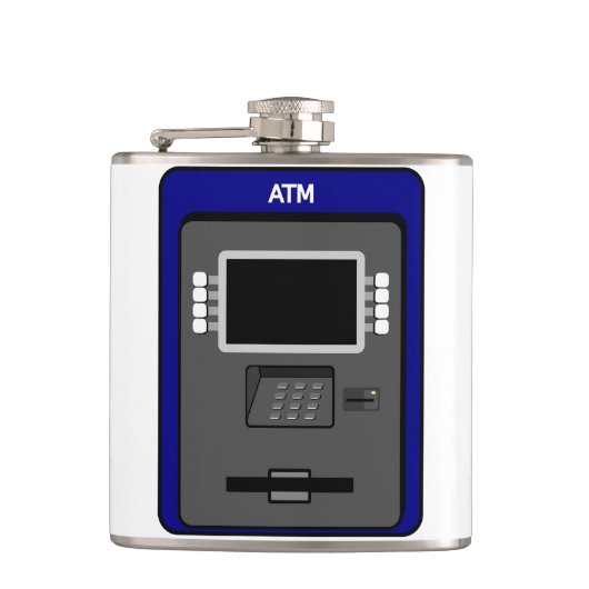 ATM Machine Flask Heupfles (Voorkant)