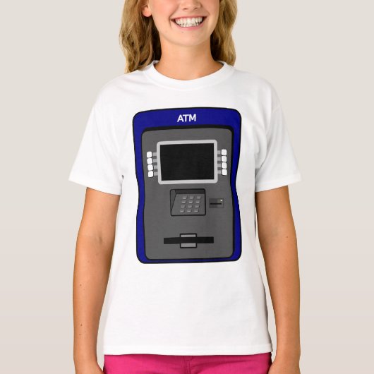 ATM Machine Meisjes T-shirt (Voorkant)