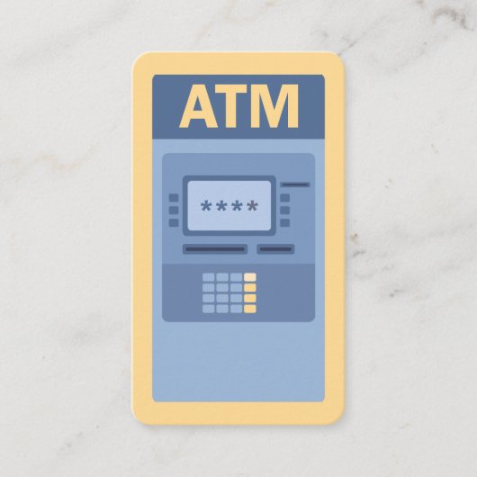 ATM-machine Visitekaartje (Voorkant)