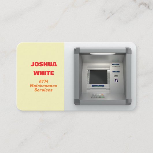 ATM-machine Visitekaartje (Voorkant)