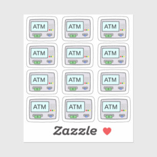 ATM Machine Withdrawal Pay Day Reminder Planner Sticker