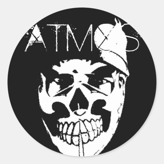 ATMOS-STICKER RONDE STICKER (Voorkant)