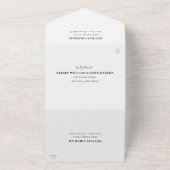 Atmosfeer in één weddenschap met RSVP All In One Uitnodiging (Buitenkant)