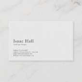 atmosferisch nevelig bospad visitekaartje (Achterkant)